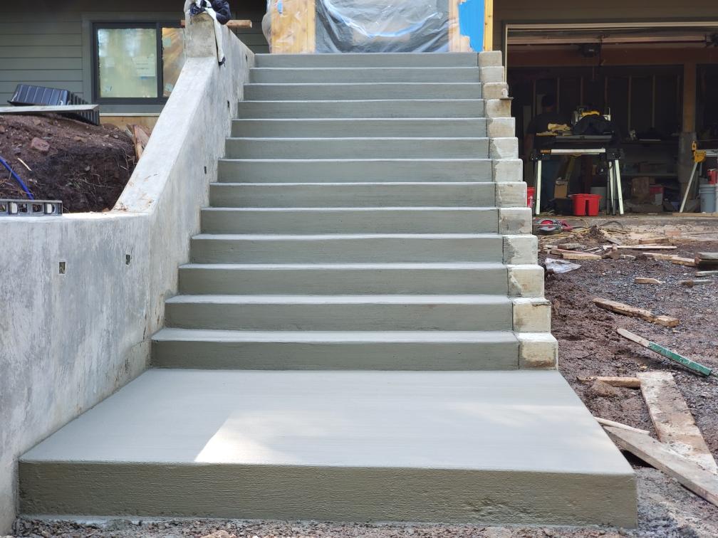 Concrete stairs
